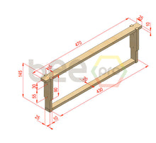 Augšupielādēt attēlu galerijas skatā, Koka rāmis bez stieples 145mm (11 gab)
